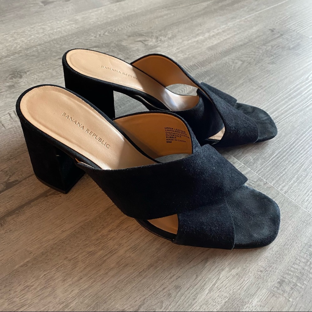 Banana Republic Leather Slide Heels